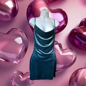 Blue Velvet BodyCon Mini Dress